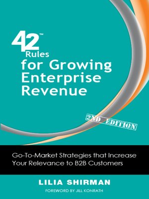 cover image of 42 Rules for Growing Enterprise Revenue